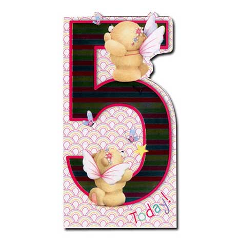 5th Birthday Forever Friends Card